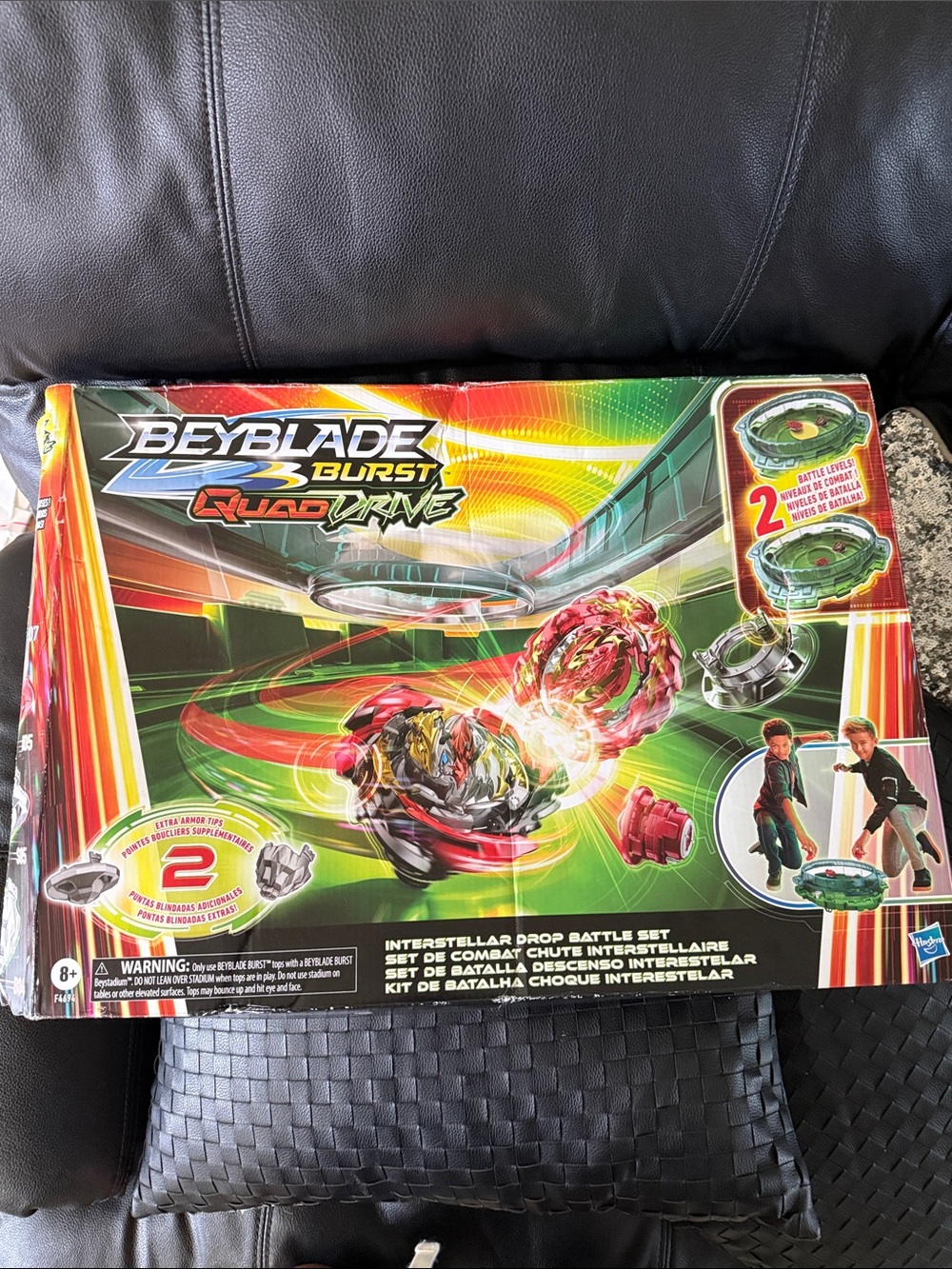 Hasbro Beyblade Burst QuadDrive Battle Set — Red & Green open box never used